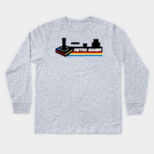 retro gamer Kids Long Sleeve T-Shirt